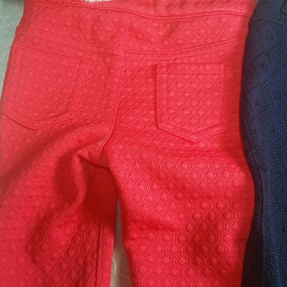 Oshkosh pants knit 2 pair bundle blue red